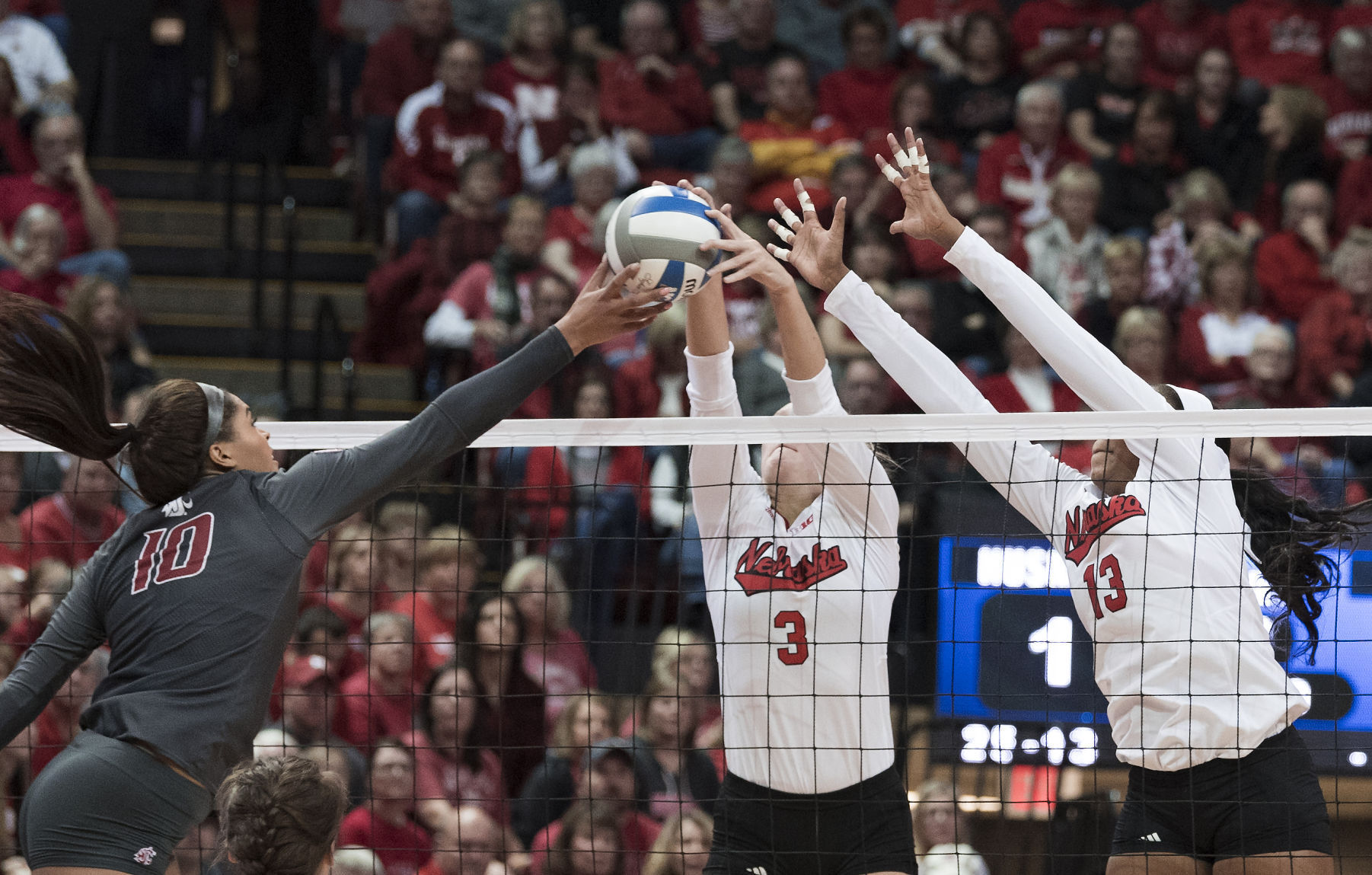 NCAA volleyball, Washington State vs. Nebraska, 12/2/17